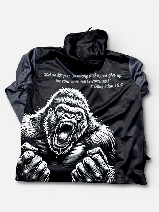 RAGE Graphic Hoodie | GraphX Rage Heavyweight Polyblend Streetwear | Bold Men's Urban Hooded Sweater